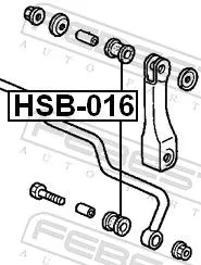 FEBEST Bushing, stabiliser coupling rod (HSB-016)