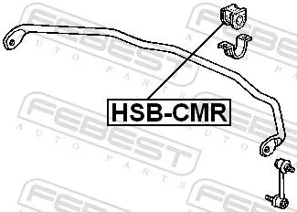 FEBEST Mounting, stabiliser bar (HSB-CMR)