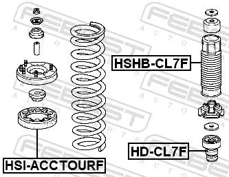 FEBEST Spring Seat (HSI-ACCTOURF)