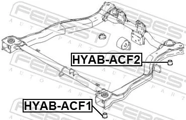 FEBEST Bushing, axle beam (HYAB-ACF2)
