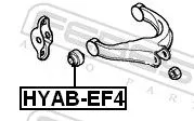 FEBEST Mounting, control/trailing arm (HYAB-EF4)