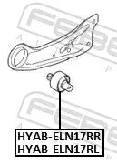 FEBEST Mounting, control/trailing arm (HYAB-ELN17RL)