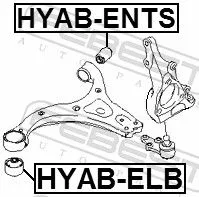 FEBEST Mounting, control/trailing arm (HYAB-ENTS)