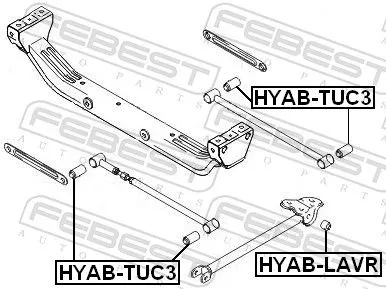 FEBEST Mounting, control/trailing arm (HYAB-LAVR)