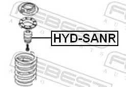 FEBEST Rubber Buffer, suspension (HYD-SANR)