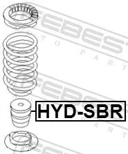 FEBEST Rubber Buffer, suspension (HYD-SBR)