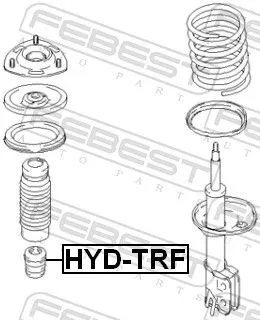FEBEST Rubber Buffer, suspension (HYD-TRF)