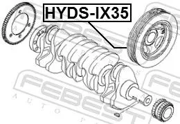 FEBEST Belt Pulley, crankshaft (HYDS-IX35)