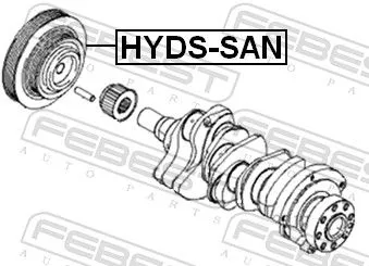 FEBEST Belt Pulley, crankshaft (HYDS-SAN)