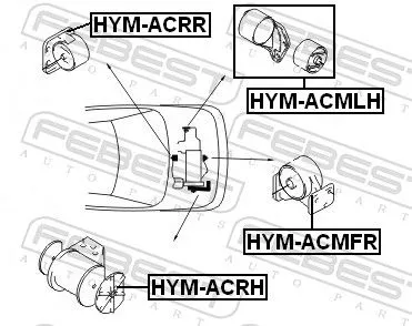 FEBEST Mounting, engine (HYM-ACMFR)
