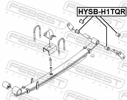FEBEST Bushing, leaf spring (HYSB-H1TQR)