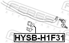 FEBEST Mounting, stabiliser bar (HYSB-H1F31)