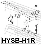 FEBEST Mounting, stabiliser bar (HYSB-H1R)