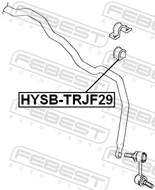 FEBEST Mounting, stabiliser bar (HYSB-TRJF29)