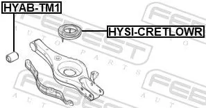 FEBEST Spring Seat (HYSI-CRETLOWR)