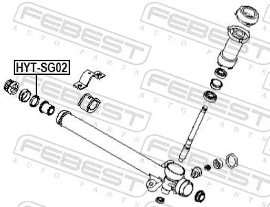 FEBEST Bush, steering shaft (HYT-SG02)