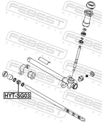 FEBEST Bush, steering shaft (HYT-SG03)