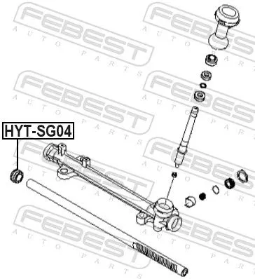 FEBEST Bush, steering shaft (HYT-SG04)