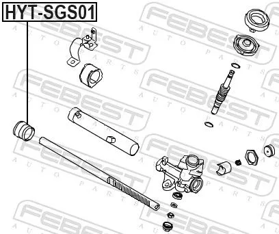 FEBEST Bush, steering shaft (HYT-SGS01)