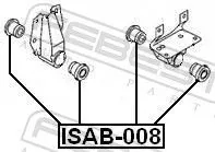 FEBEST Mounting, control/trailing arm (ISAB-008)