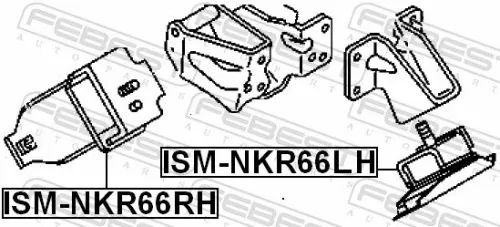 FEBEST Mounting, engine (ISM-NKR66RH)