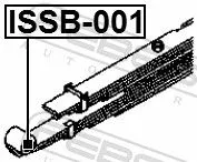 FEBEST Mounting, control/trailing arm (ISSB-001)