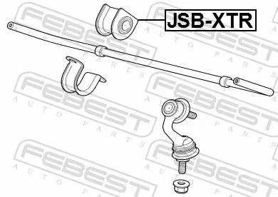 FEBEST Mounting, stabiliser bar (JSB-XTR)