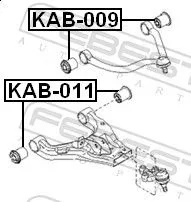 FEBEST Mounting, control/trailing arm (KAB-011)
