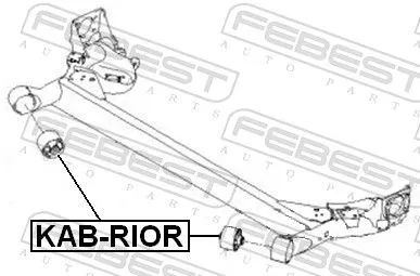 FEBEST Bushing, axle beam (KAB-RIOR)
