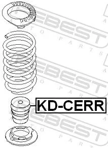 FEBEST Rubber Buffer, suspension (KD-CERR)