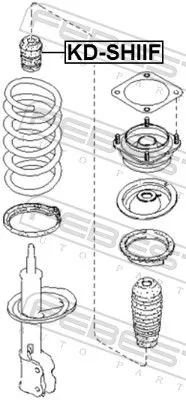 FEBEST Rubber Buffer, suspension (KD-SHIIF)