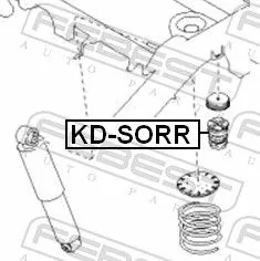 FEBEST Rubber Buffer, suspension (KD-SORR)