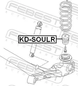 FEBEST Rubber Buffer, suspension (KD-SOULR)