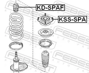 FEBEST Rubber Buffer, suspension (KD-SPAF)