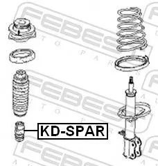 FEBEST Rubber Buffer, suspension (KD-SPAR)