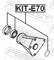 FEBEST Bearing, drive shaft (KIT-E70)