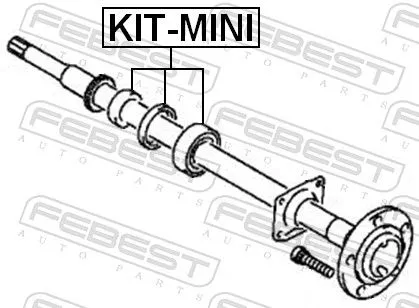 FEBEST Bearing, drive shaft (KIT-MINI)