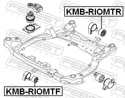 FEBEST Mounting, engine (KMB-RIOMTF)