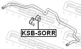 FEBEST Mounting, stabiliser bar (KSB-SORR)