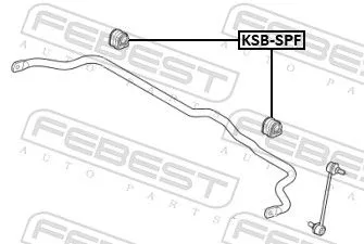 FEBEST Mounting, stabiliser bar (KSB-SPF)