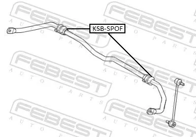 FEBEST Mounting, stabiliser bar (KSB-SPOF)