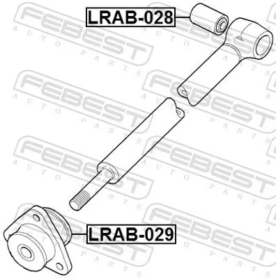 FEBEST Mounting, control/trailing arm (LRAB-028)