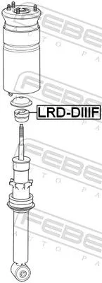 FEBEST Rubber Buffer, suspension (LRD-DIIIF)