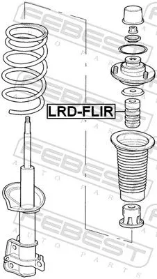 FEBEST Rubber Buffer, suspension (LRD-FLIR)