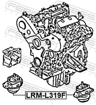 FEBEST Mounting, engine (LRM-L319F)