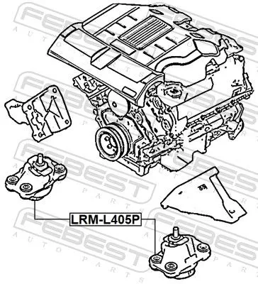 FEBEST Mounting, engine (LRM-L405P)