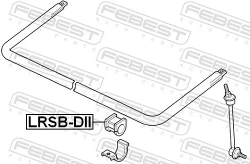 FEBEST Mounting, stabiliser bar (LRSB-DII)