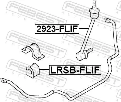 FEBEST Mounting, stabiliser bar (LRSB-FLIF)