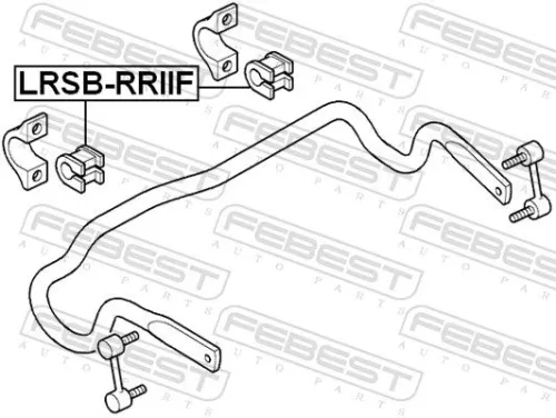 FEBEST Mounting, stabiliser bar (LRSB-RRIIF)