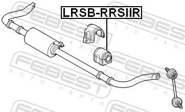 FEBEST Mounting, stabiliser bar (LRSB-RRSIIR)